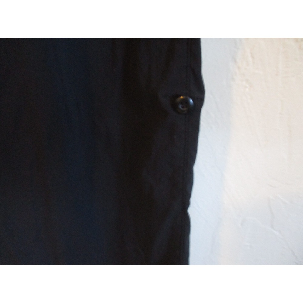 Black Lucy Stretch Nylon Capri Pants Size 6 Roll Tab Cuff - Picture 3 of 7